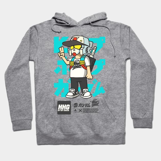 HHG DUDES - DJ RX-78 V4 Hoodie by EasterlyArt